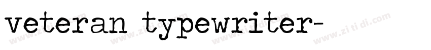 veteran typewriter字体转换